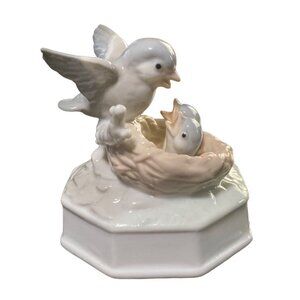 Otagiri Japan Ceramic Bird & Nest Figurine